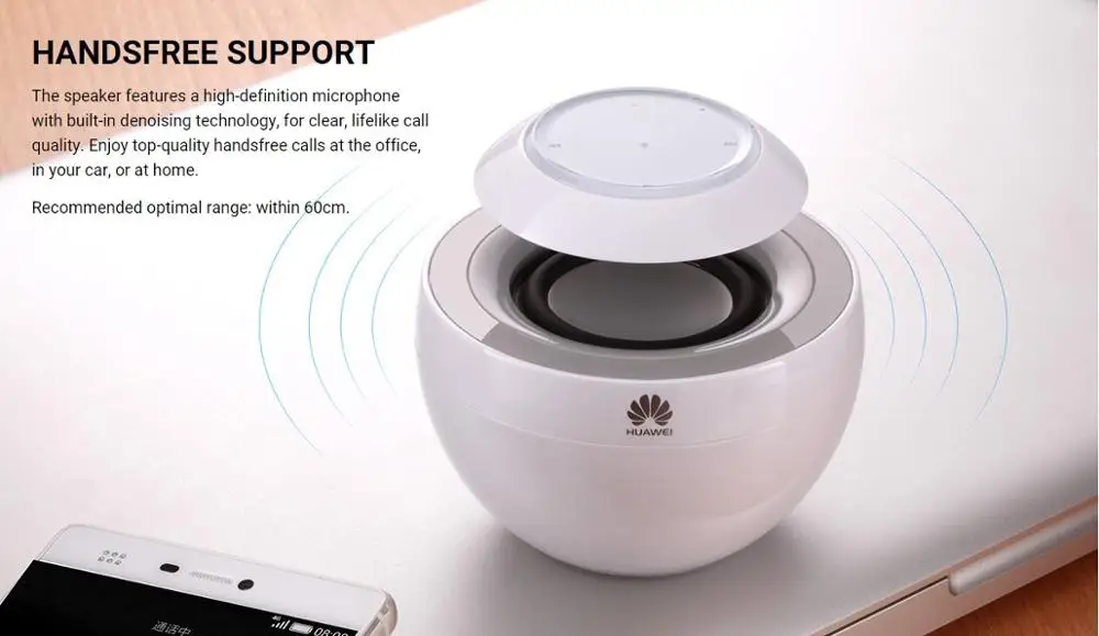 HUAWEI AM08 маленький лебедь Портативный беспроводной Bluetooth динамик BT4.0 CSR Hands-Free сенсорное управление Музыка громкий динамик s объемный звук