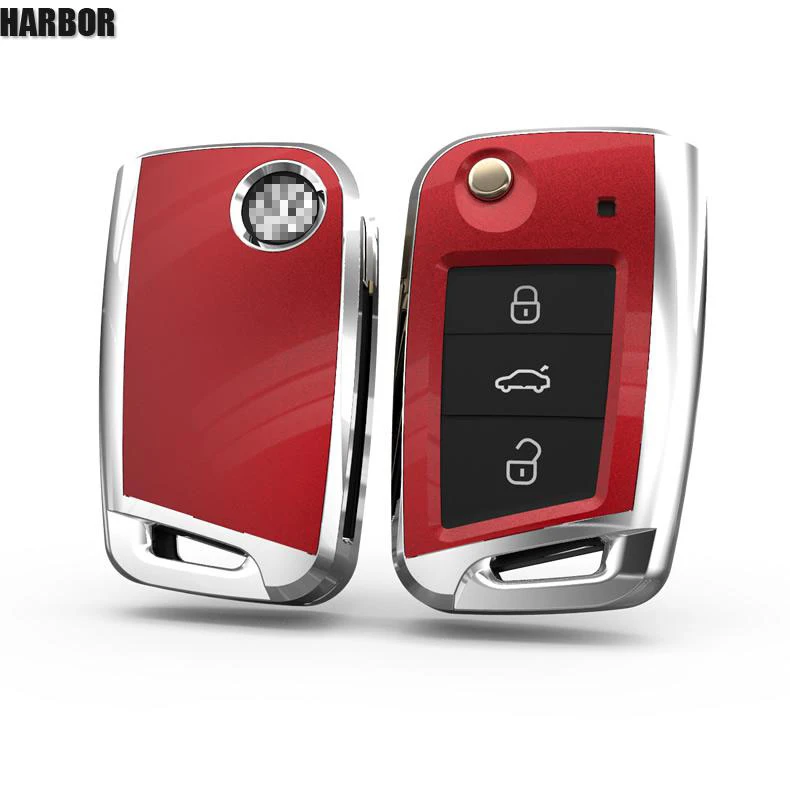 Harbor 3 кнопки силиконовый чехол для брелка с ключом VW Polo 2016 Golf 7 MK7 Skoda Octavia Combi A7 SEAT Leon