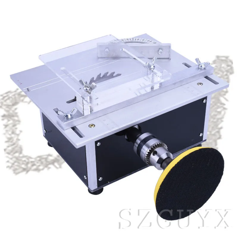 DC12-24 woodworking table saw 210 mm wooden DIY chainsaw, small cutting and polishing micro table saw
