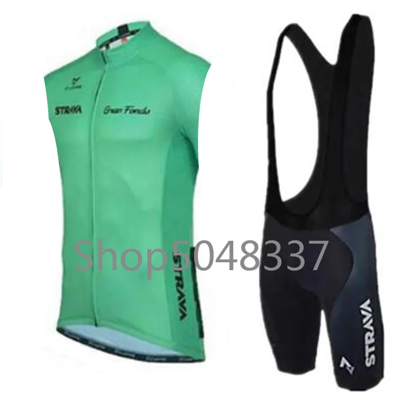 2019 Pro без рукавов Велоспорт Джерси нагрудник шорты набор лето для езды на