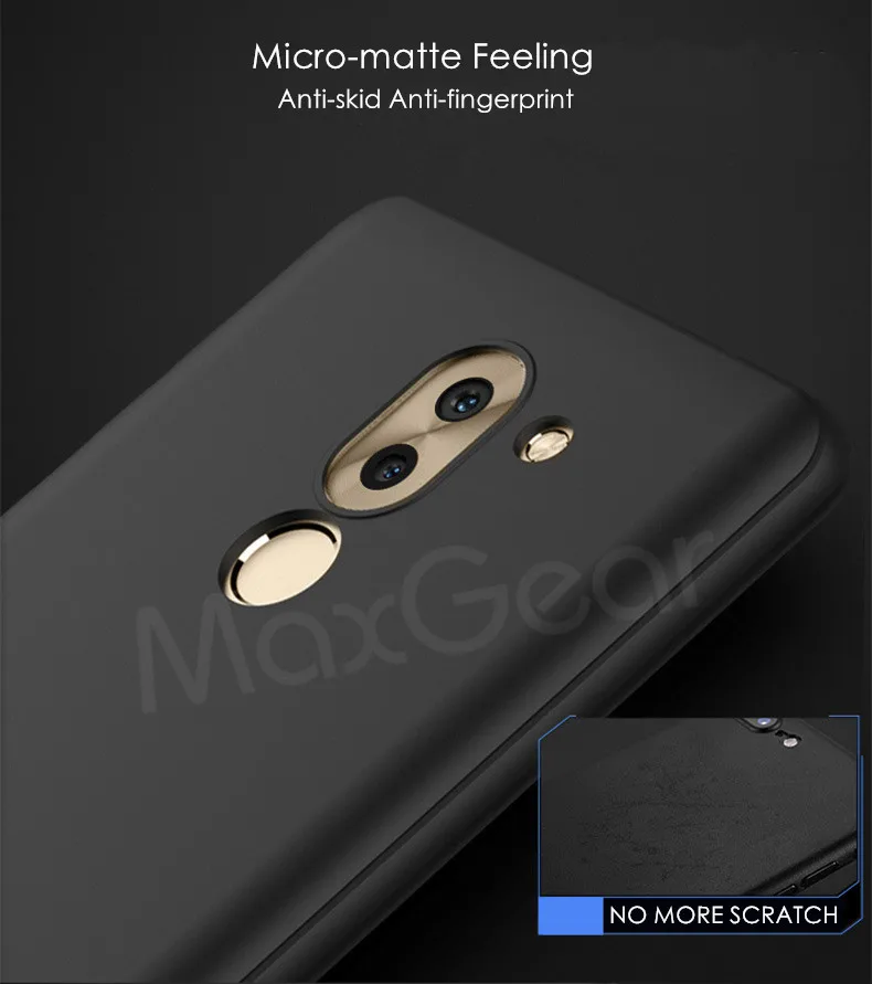 Чехол MaxGear для huawei Honor 5X 360 полная защита мягкий силиконовый корпус тонкий матовый