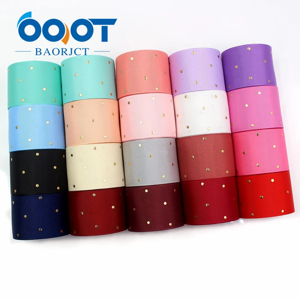 OOOT BAORJCT I-19407-862, 38 мм, 10 ярдов сплошной цвет точка горячего тиснения корсажные ленты, лук колпачок DIY аксессуары украшения