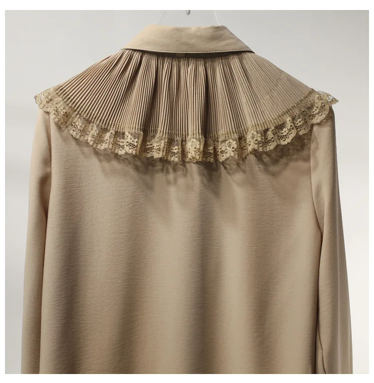 Оптовая продажа новинка весны 2019 модная брендовая рубашка женская с оборками и