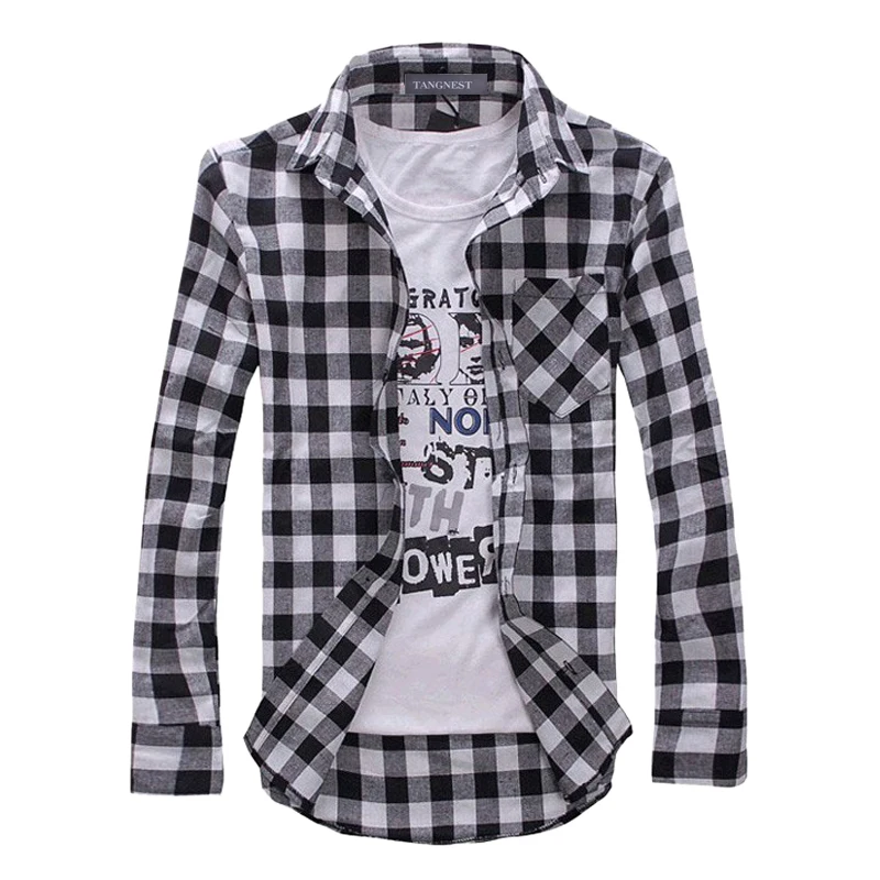 HOWL LOFTY Мужская рубашка в клетку Camisas новинка 2017 модная клетчатая с длинными