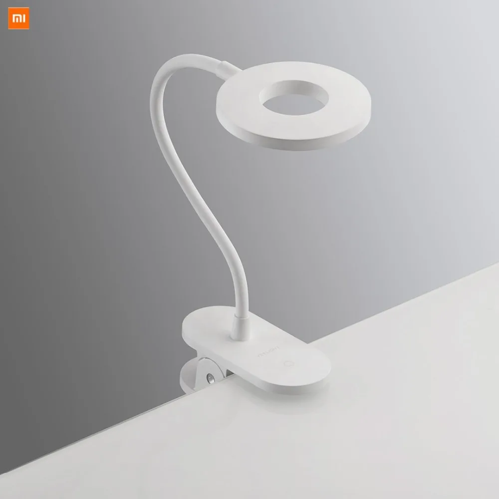 Xiaomi Yee светильник светодиодный настольная лампа клип-на ночной Светильник USB Перезаряжаемый 5 Вт 360 градусов затемнение лампа для чтения для студентов спальни