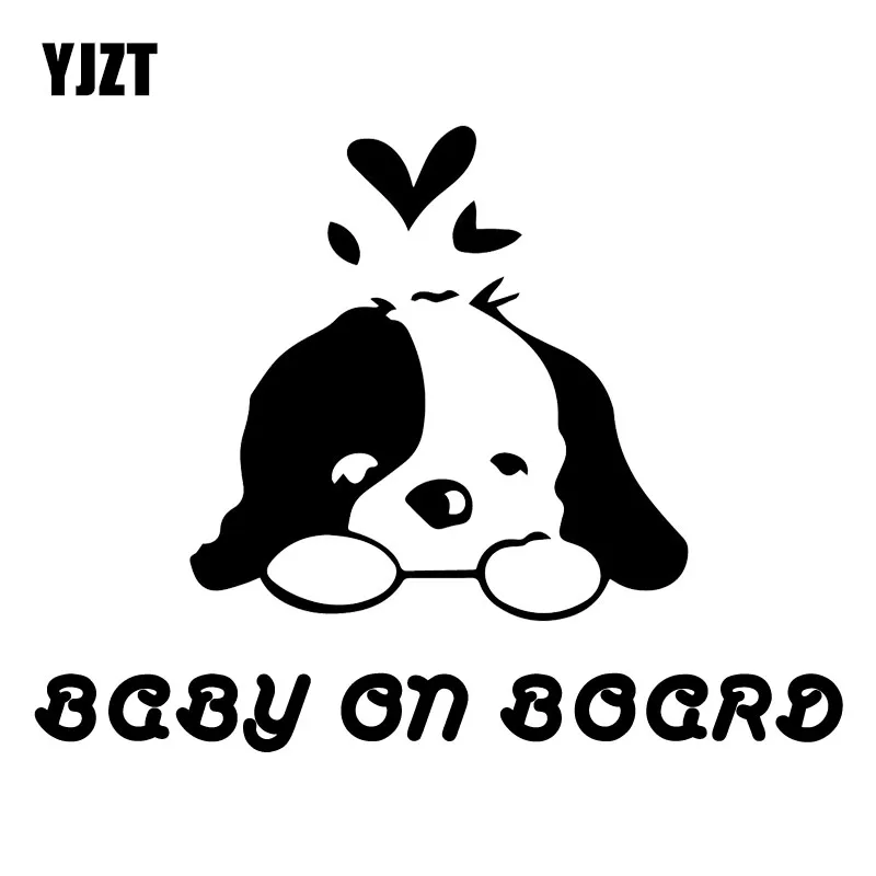YJZT 17 3X13 3 см милая собака ребенок на борту модная наклейка автомобиль креативный