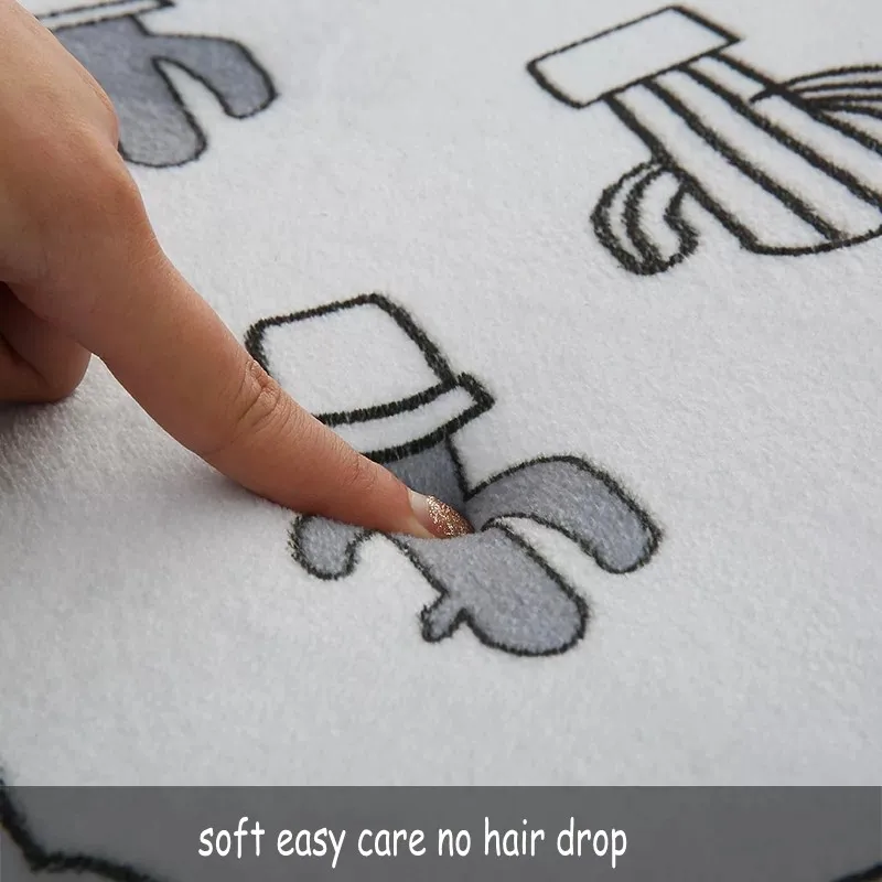 구매 간단한 스타일 귀여운 작은 식물 카펫, 큰 크기 거실 커피 테이블 카펫, 목가적 인 가정 장식 지상 매트