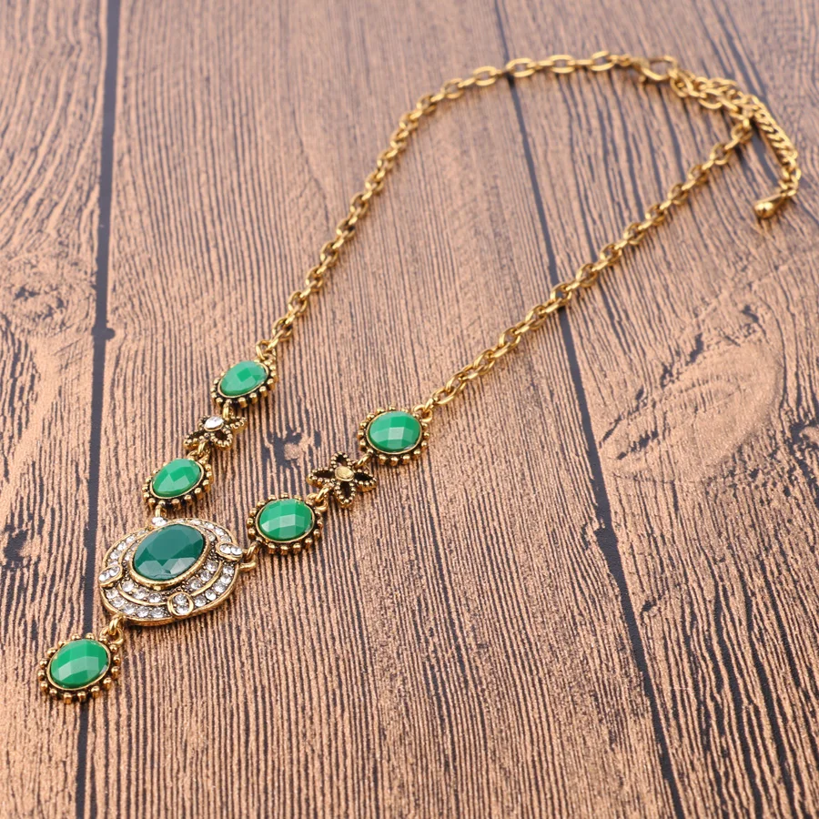 Kinel винтажное ювелирное изделие оптовая продажа богемное массивное ожерелье