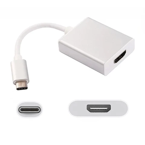 USB 3,1 Тип C к HDMI адаптер для Apple Новый Macbook Retina 12 ''проектор ТВ устройство видео конвертер Разъем для Nexus 5X