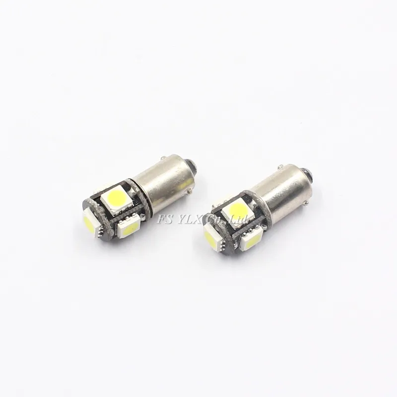 Автомобильная светодиодная лампа с клиновидным цоколем T4W BA9S 5050 5SMD|5050 canbus|car lightbulb