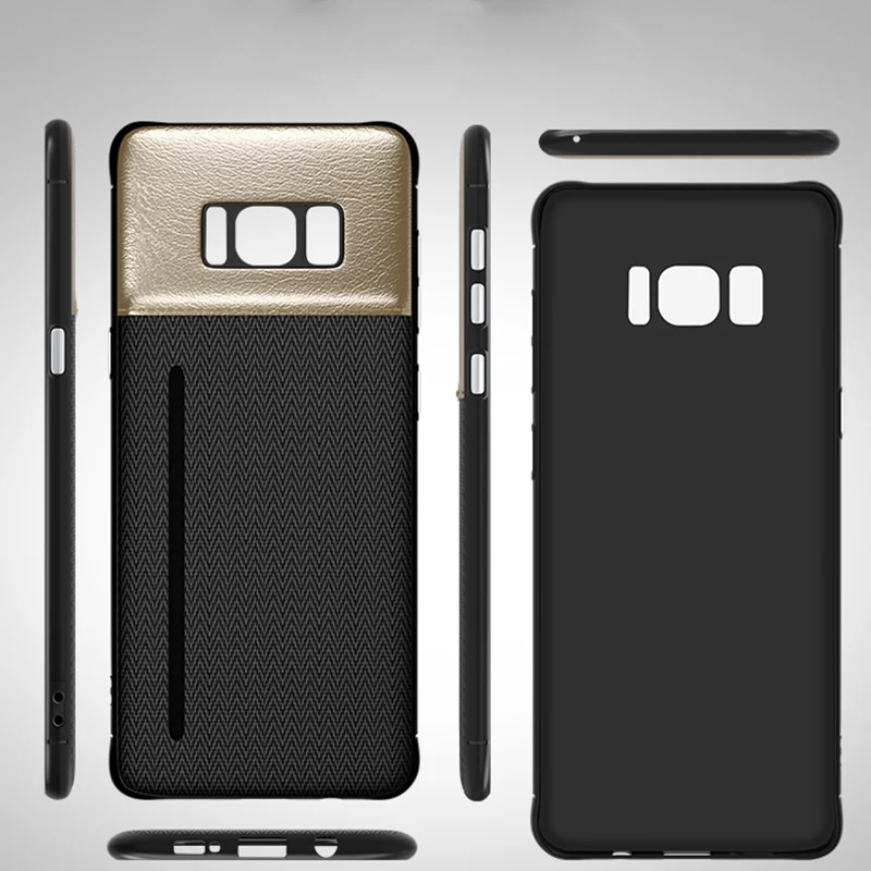 Card Holder Back Cover Case for Samsung S8 S9 S10 Plus S10E Leather Shockproof Phone Luxury Note 8 9 |