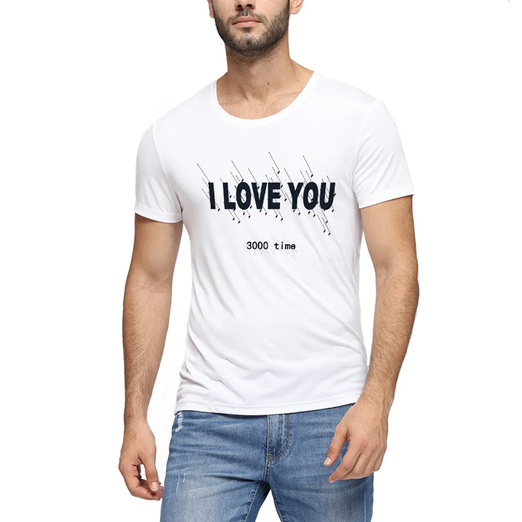 Белая футболка Железный человек Мужская I Love You 3000 летние футболки мстители