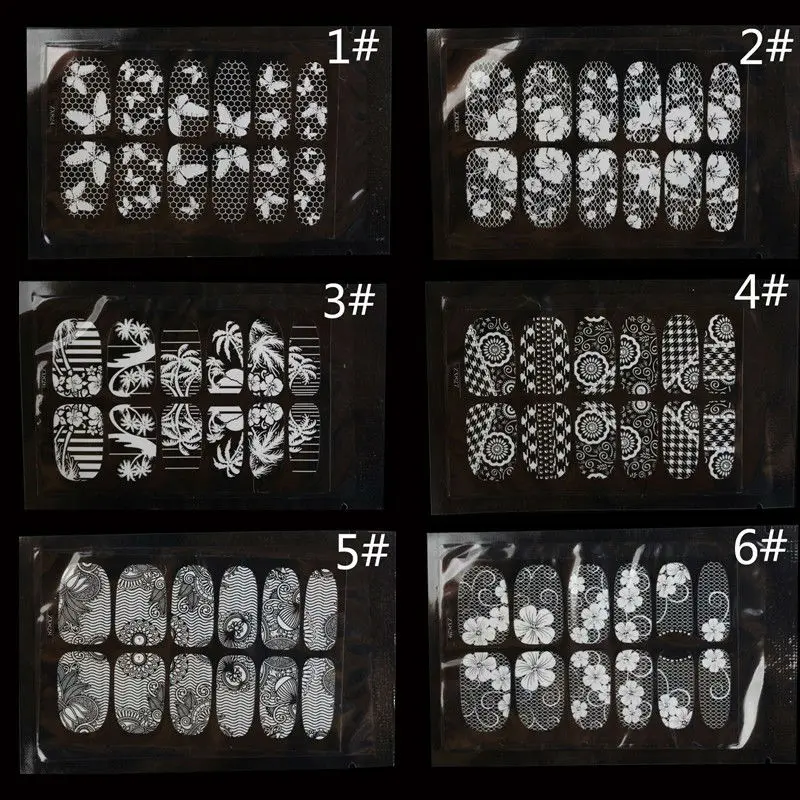 3 листа/партия водостойкие наклейки для дизайна ногтей|design nail art stickers|nail stickersnail