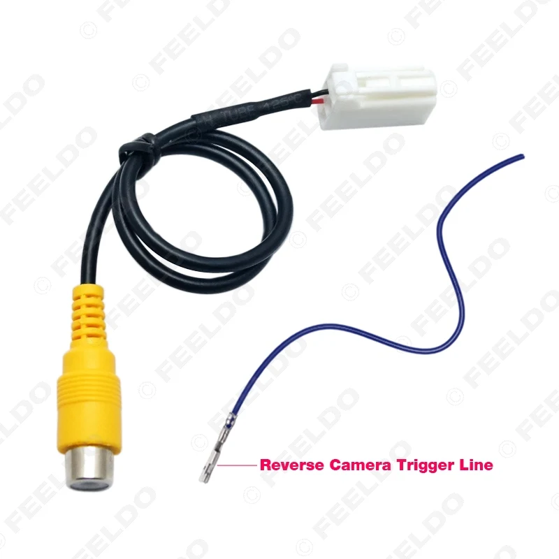 

FEELDO 10X Car Parking Reverse Rear Camera Video Plug Converter Cable Adapter For Mazda Atenza/CX-5 OEM Car Head Unit Models