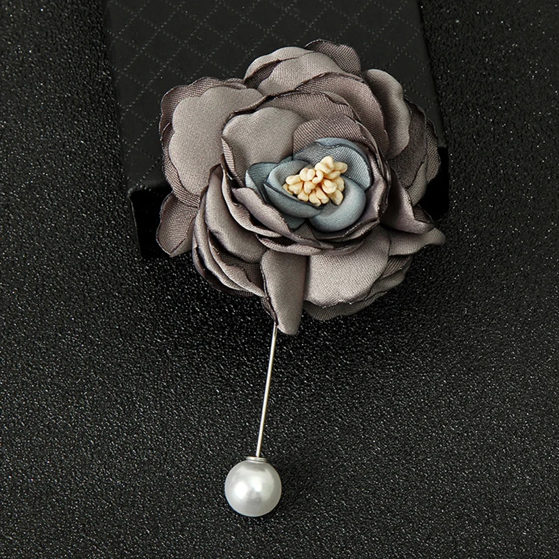 Булавка для корсажа ручной работы булавка тканевый цветочный отворот X