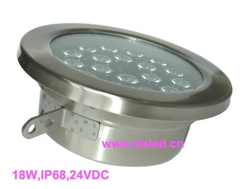 

IP68,high power,outdoor 18W LED spotlight, LED pool light,24VDC,DS-10-63-18W,Stainless steel,good quality