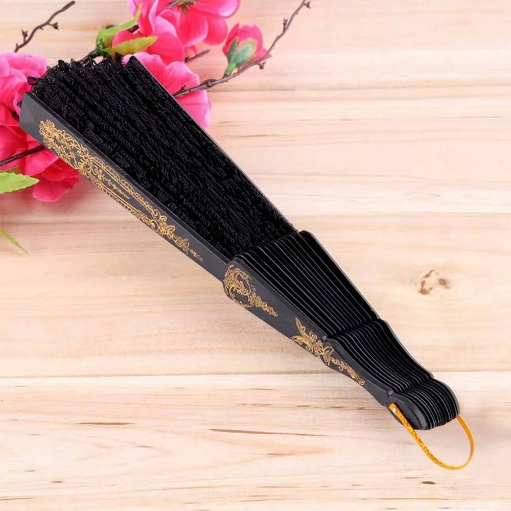 1 шт. кружевной веер высокого качества элегантный китайский винтажный