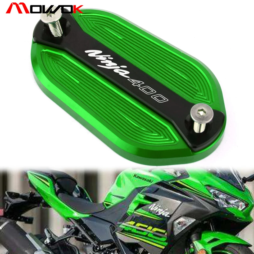 Крышка для резервуара тормозной жидкости с логотипом Ninja400 CNC алюминий KAWASAKI NINJA 400