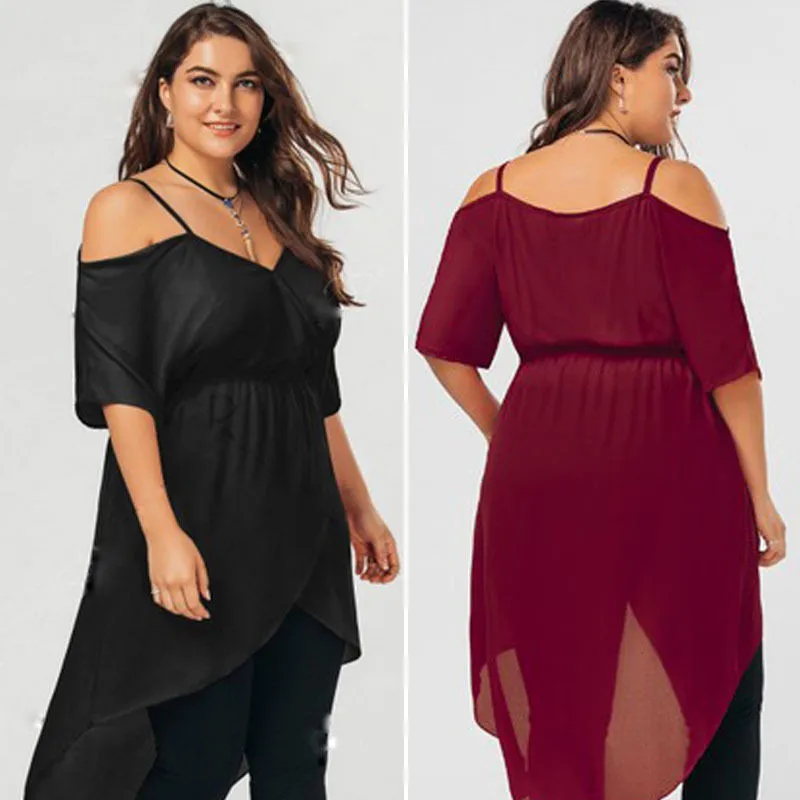 Женское летнее платье размера плюс Повседневное с коротким рукавом свободное