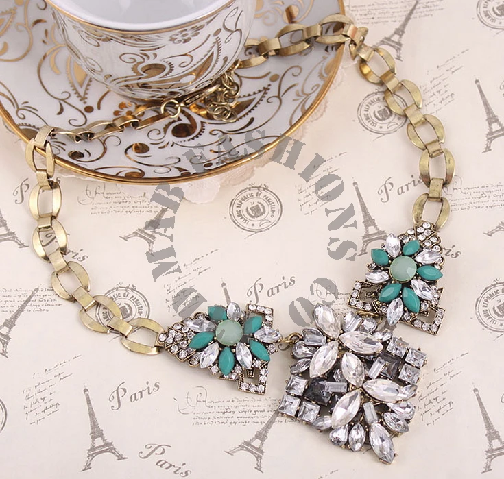 Ожерелье 2015 лучшие подвесные ретро стиль покрытием стекло посадки