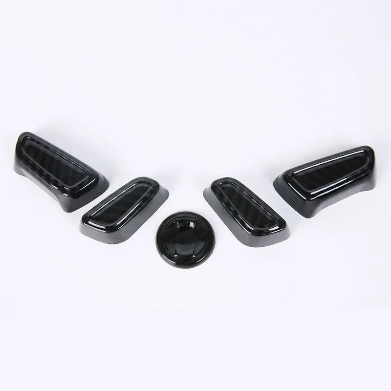 5 шт. углеродное волокно электрическая Ручка сиденья переключатель украшение