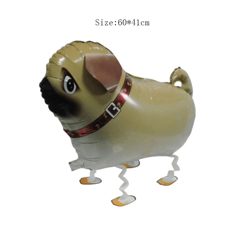 Dog 04 1 шт смешанные ходячие воздушные шары из фольги в виде животного милая собака панда динозавр Тигр домашнее животное День Рождения Вечеринка Свадьба украшения - Цвет: Dog 04