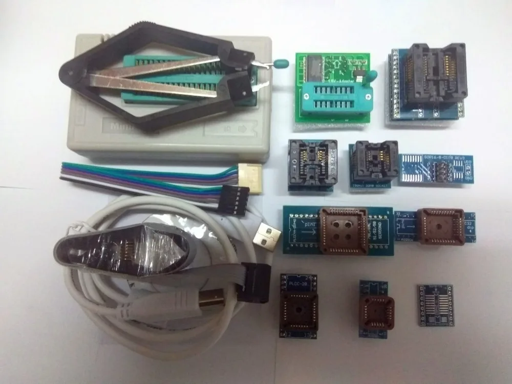 V9.00 XGecu TL866II USB Универсальный программист/Bios/ECU 1 8 V nand flash 24 93 25 + 12 шт. поддержка 15118 ICs