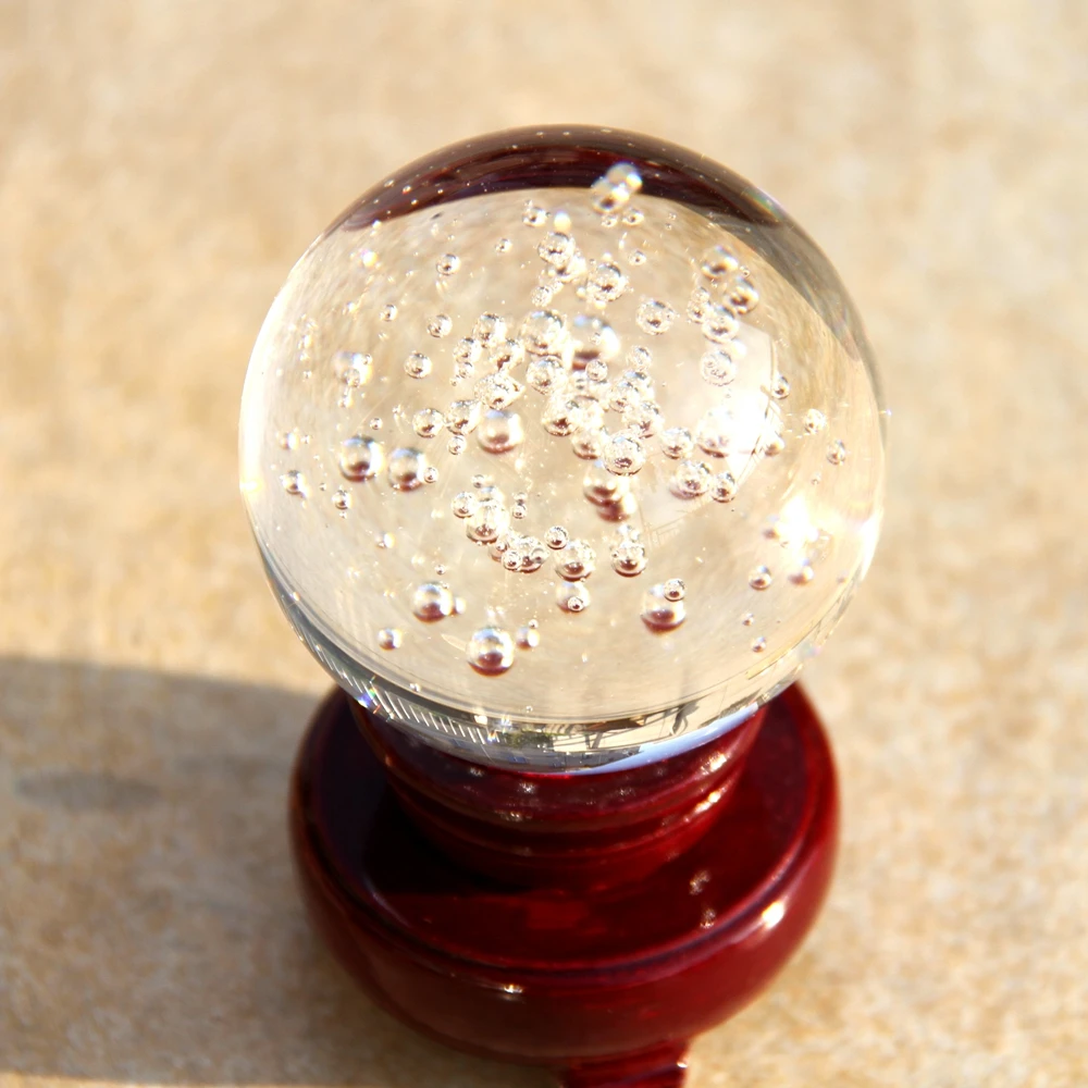 Стеклянный прозрачный шар из кварцевого стекла 60 мм