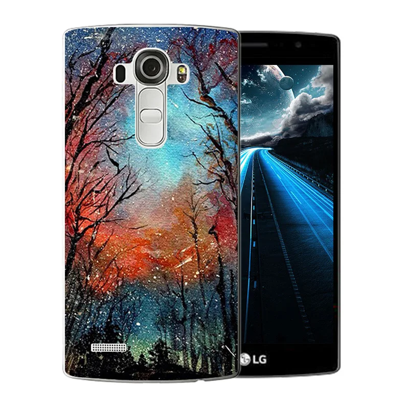 Luxury For LG G4 Phone Cases Starry Sky Pattern for H810 H815 F500 F500K F500L Silicon Back Cover Matte Full Protector Shell |