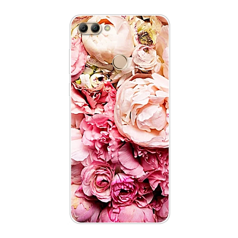 Case For Huawei Y9 2018 Enjoy 8 Plus 5.93 Soft Tpu Transparent Printing Drawing Silicone Phone Cases Cover |