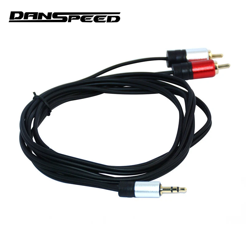 Danspeed 1.5 м/3 м/5 м/10 м 3.5 мм стерео штекер 2 RCA двойной аудио Мужской Динамик Кабельный