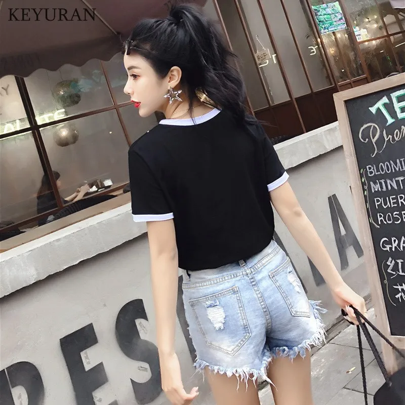 2019 женские летние джинсовые винтажные шорты с высокой талией Короткие джинсы для
