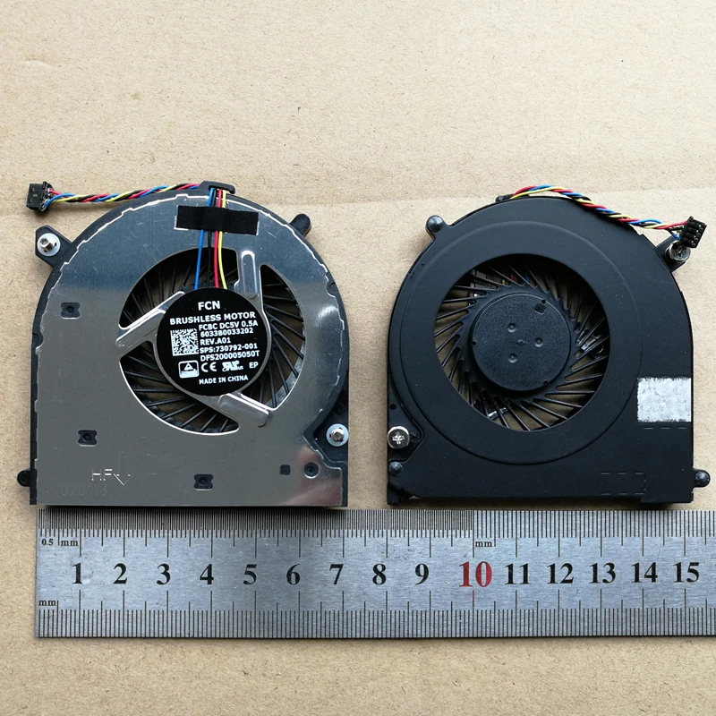 Новый вентилятор для охлаждения процессора ноутбука HP 740 745 755 840 G1 G2 850 ZBook 14 740G1