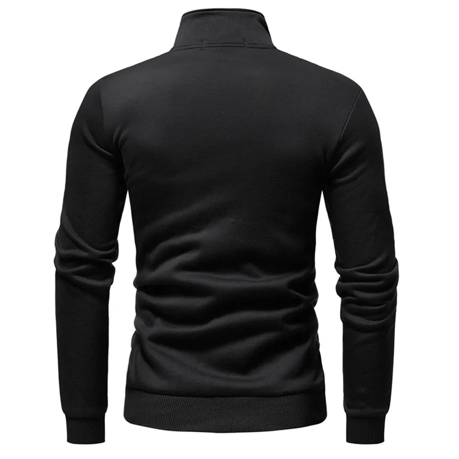 stranger things Men's Sweatshirt Brand Solid Tracksuit Men's Clothing Zipper Autumn Winter Warm Sweatshirt Casual Shirt