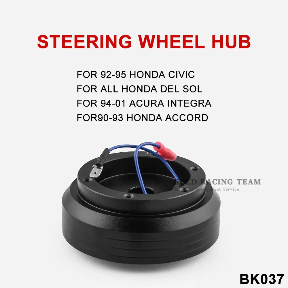 Гоночный Черный Руль Босс комплект концентратор адаптер для Honda Acura BK037