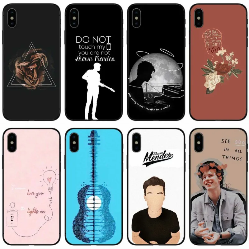Pop singer Шон Мендес Magcon 98 черный мягкий силиконовый чехол для телефона iPhone 6 6plus 7 8plus 5