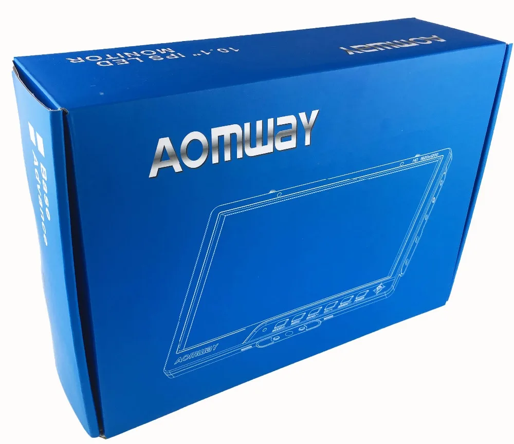 FPV Aomway 10 дюймов монитор 5 8G 40CH разнообразие HD588 HD 1920x1200 с DVR встроенный аккумулятор