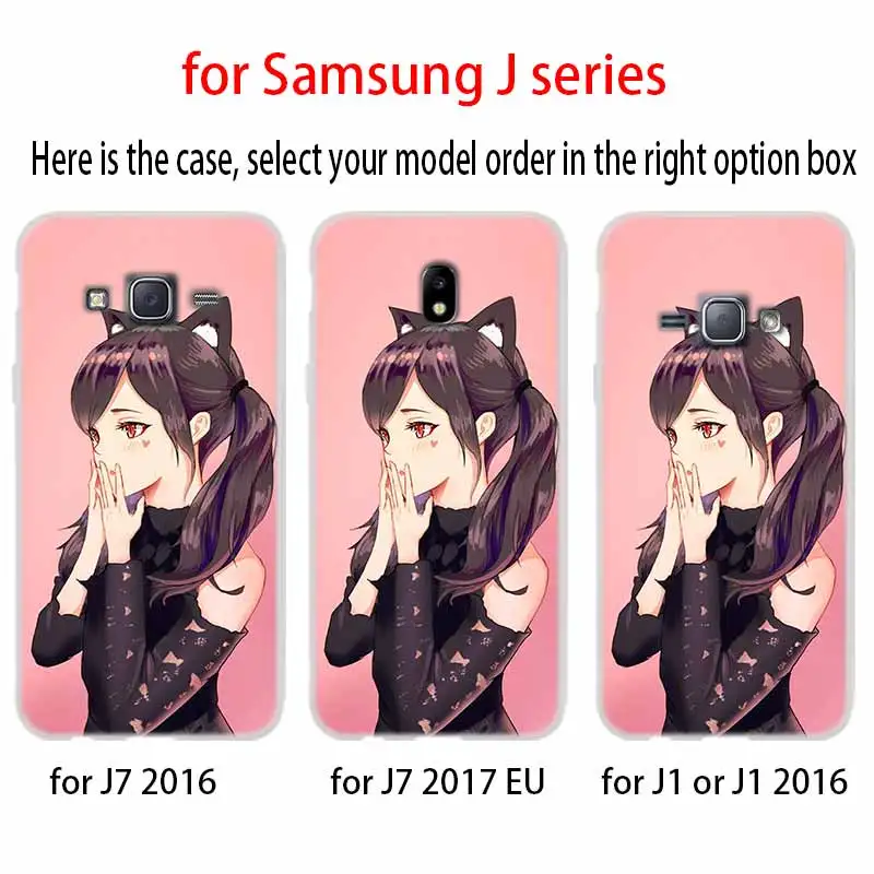 nime cartoon beauty case Cover TPU Silicone Coque For Samsung Galaxy J6 J8 J3 J5 J7 J4 J2 J1 Plus 2018 2016 2017 EU Prime Ace | Мобильные