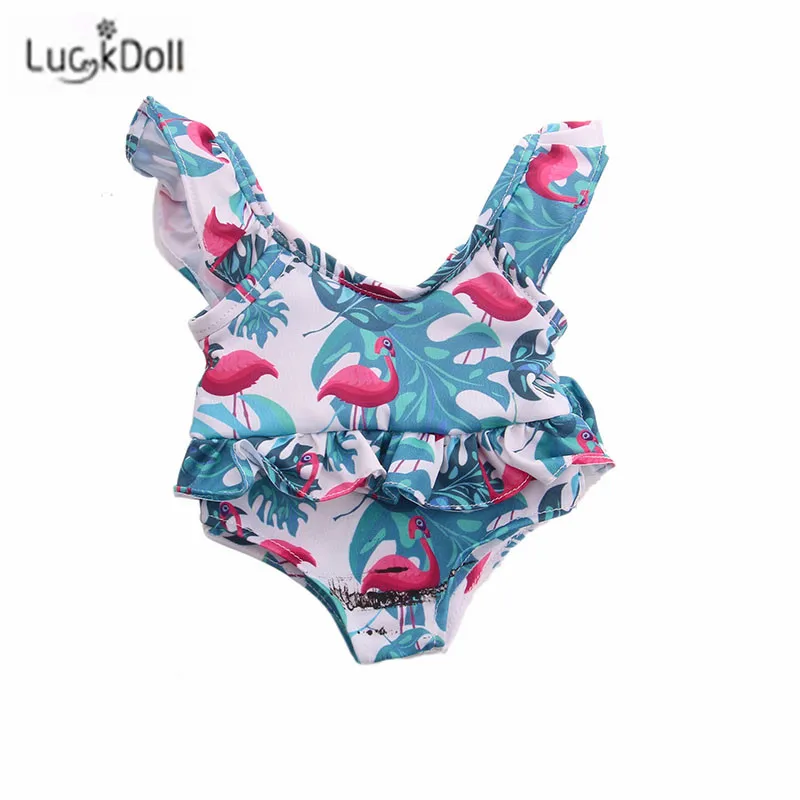 LUCKDOLL Купальник Модный костюм подходит 18 дюймов Американский 43 см Детские аксессуары для кукол, игрушки для девочек, поколение, подарок на день рождения