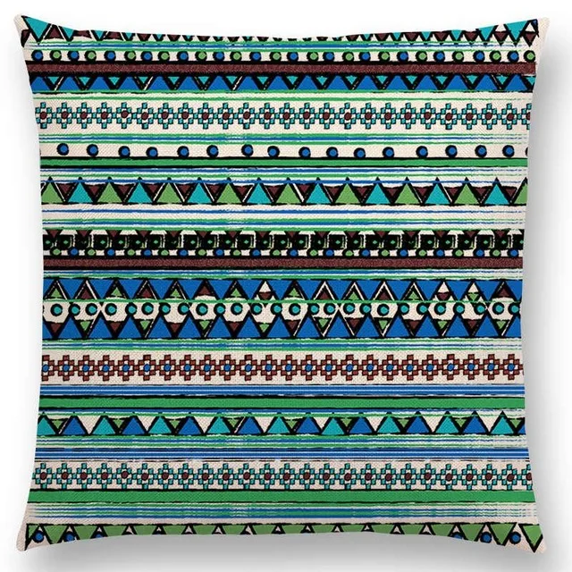 3 Хиппи в горошек, Boho Acqua Navajo Aiyana, декоративный узор, этнический принт, типи, Геометрическая полоса, чехол для подушки, чехол - Цвет: 3