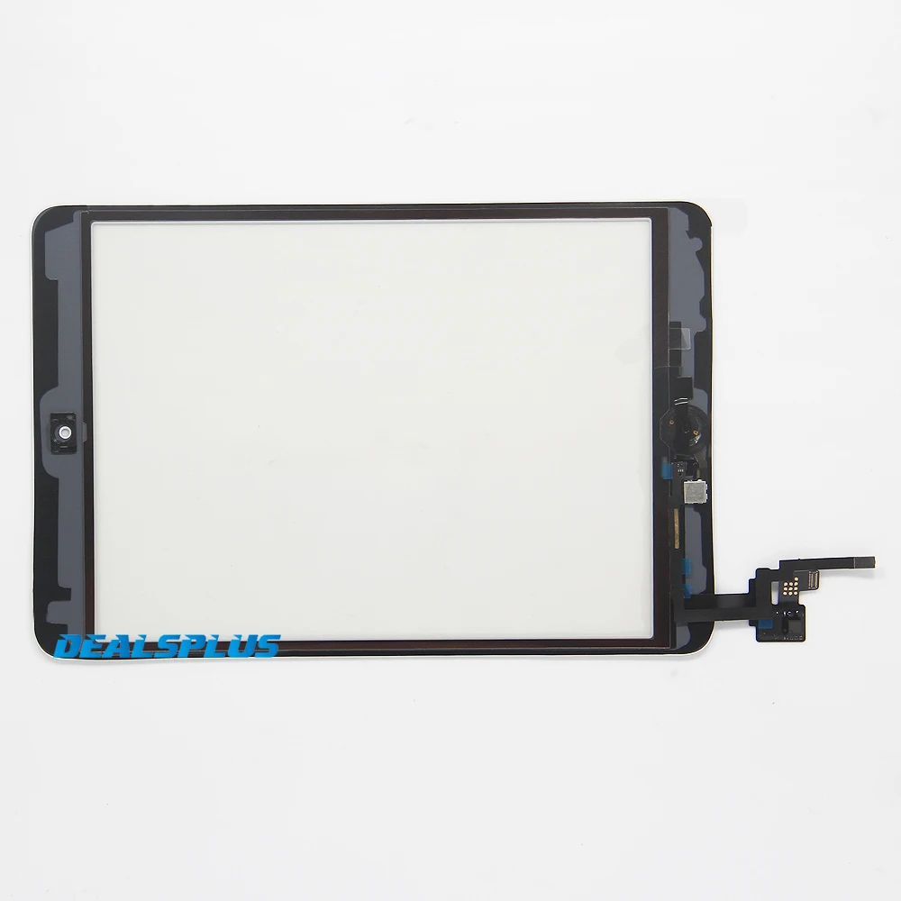 Сменный Новый сенсорный экран дигитайзер + кнопка домой IC гибкий кабель для iPad Mini