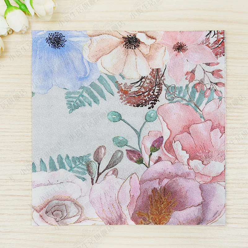 Бумажные салфетки для декупажа на свадьбу новогодней вечеринки в винтажном