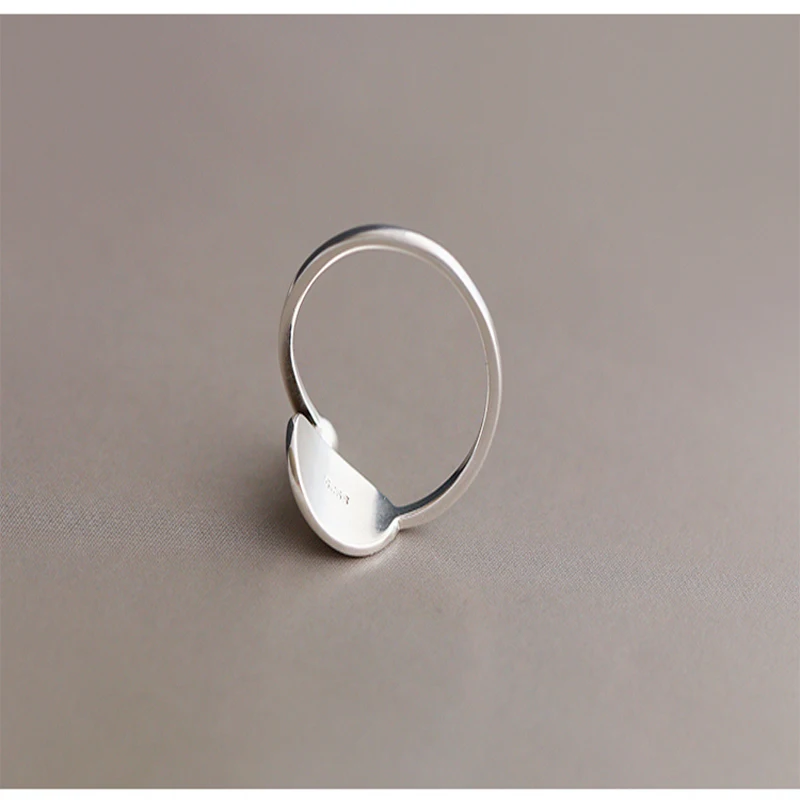 925 Sterling Silver Rings For Women Adjustable Girls Minimalist Personality Design Letter Ring Women's Christmas Gifts | Украшения и