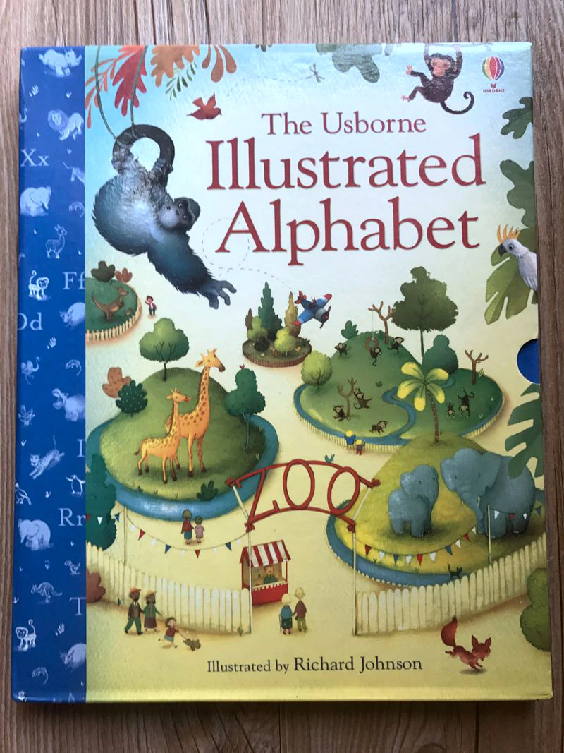 Usborne иллюстрация буквы английского алфавита learning English words book story в | Иностранные языки -32841279713