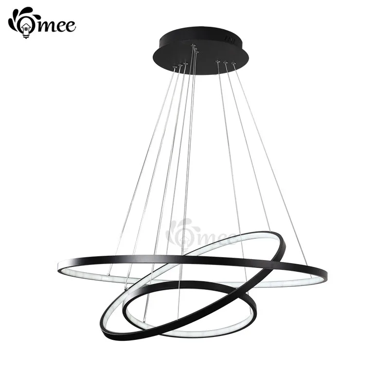 OMEE современные кольца светодиодный подвесной светильник Круглый для кухни