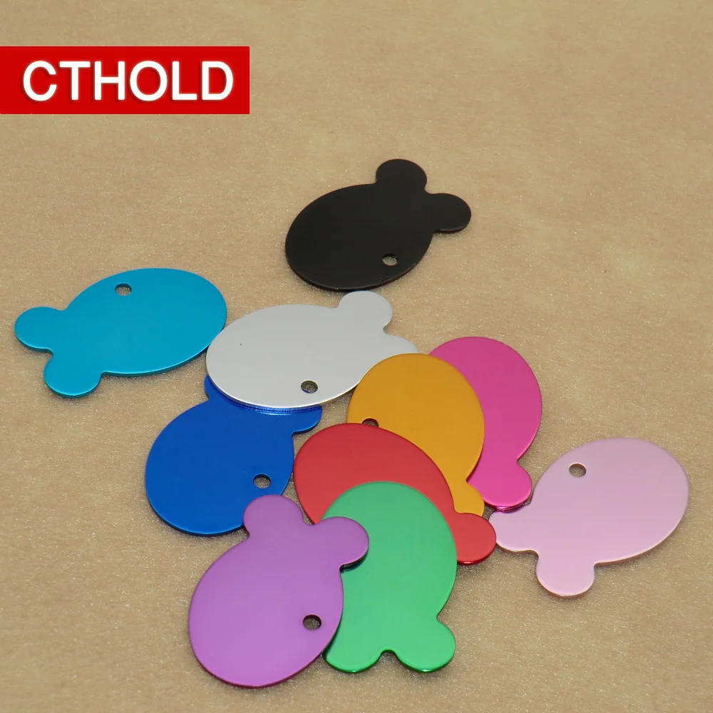 CTHOLD 100 шт. идентификационная бирка для домашних животных чистая рыбы собака кошка