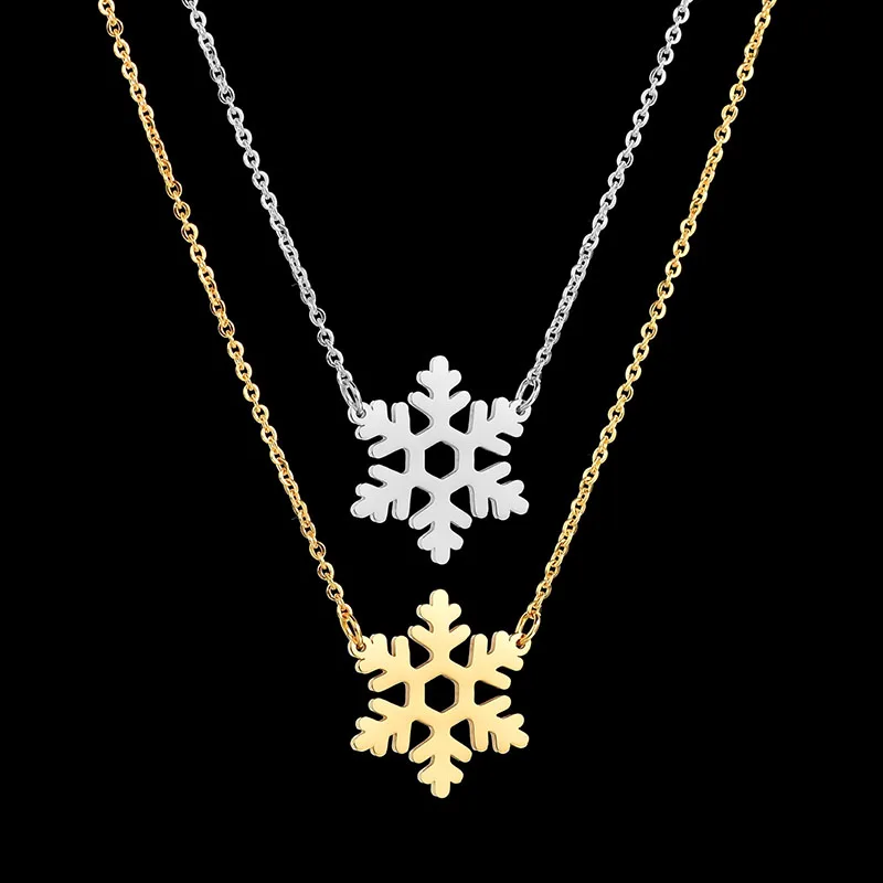 Браслет ELSEMODE из нержавеющей стали с полированными снежинками для женщин и