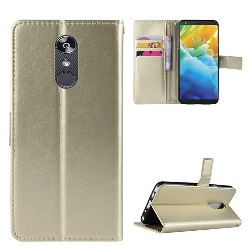 For LG Q Stylo 4 Case Stylus Wallet Flip Style Glossy PU Leather Phone Cover Stylo4 LM-Q710MS | Мобильные телефоны и