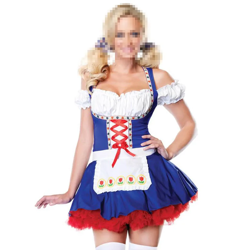 

Suspenders Skirt Sexy Costumes For Women Beer Girl Festival French Maid Dresses Halloween Costumes Cosplay oktoberfest costume