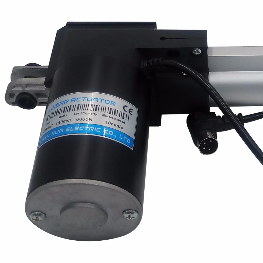 Высокая Мощность 24V DC задатчик линейного перемещения 150 мм Сила низкая Шум электрический поршневой 6000N 4000N 2000N